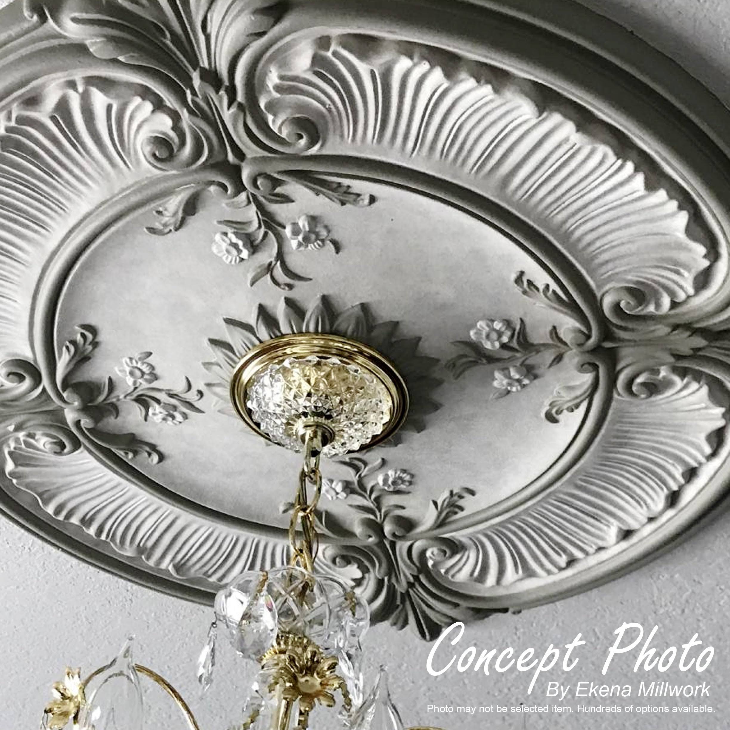 Steel Gray Ceiling Medallion Y824672