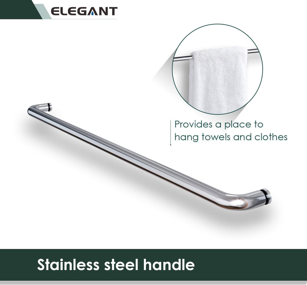 Bypass Sliding Bathtub Shower Door, Double Sliding Tub Shower Door, 58 1/2'' - 60'' W x 62'' H, 1/4'' Clear Glass, Chrome Finish R834071