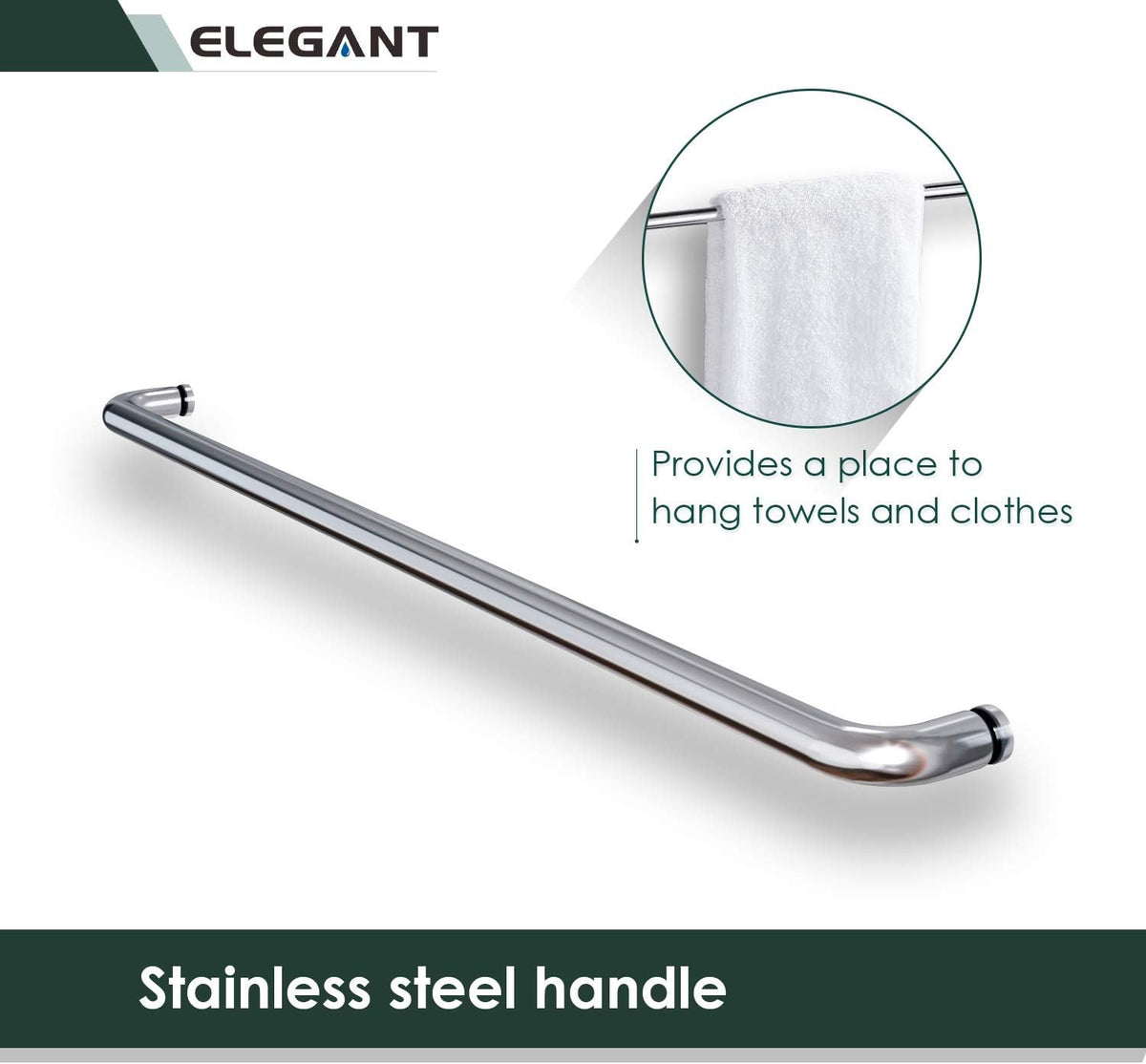 Bypass Sliding Bathtub Shower Door, Double Sliding Tub Shower Door, 58 1/2'' - 60'' W x 62'' H, 1/4'' Clear Glass, Chrome Finish R834071