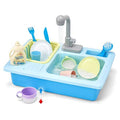 Plastic Pretend Play Kitchen Sink and Dishwashing Playset S658067