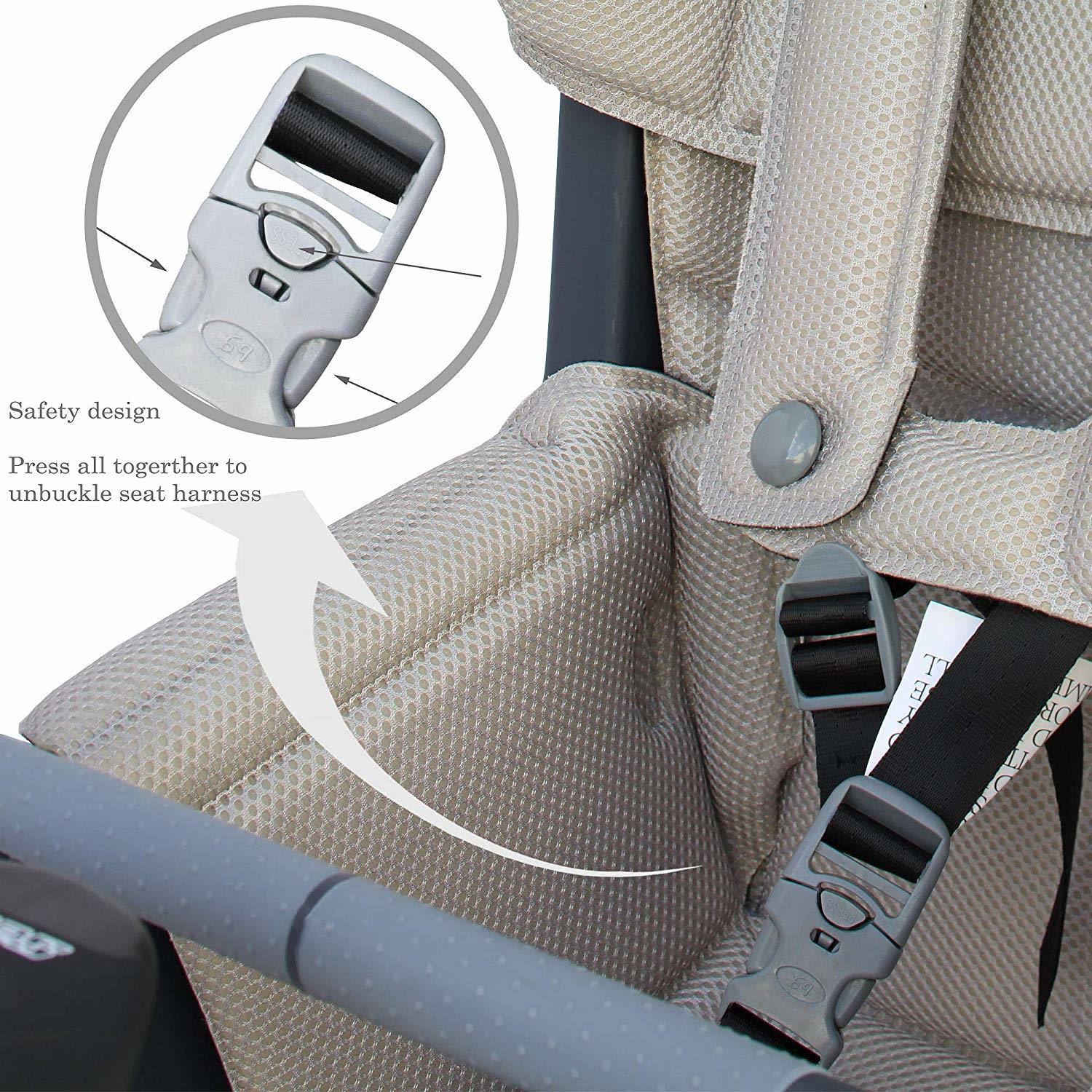 Kids Rear Baby Seat Bike Carrier with Adjustable Seat Rest Height X334
