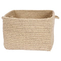 Chunky Natural Wool Square Basket A92327