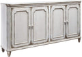 Dark Gray Accent Cabinet with Doors J182