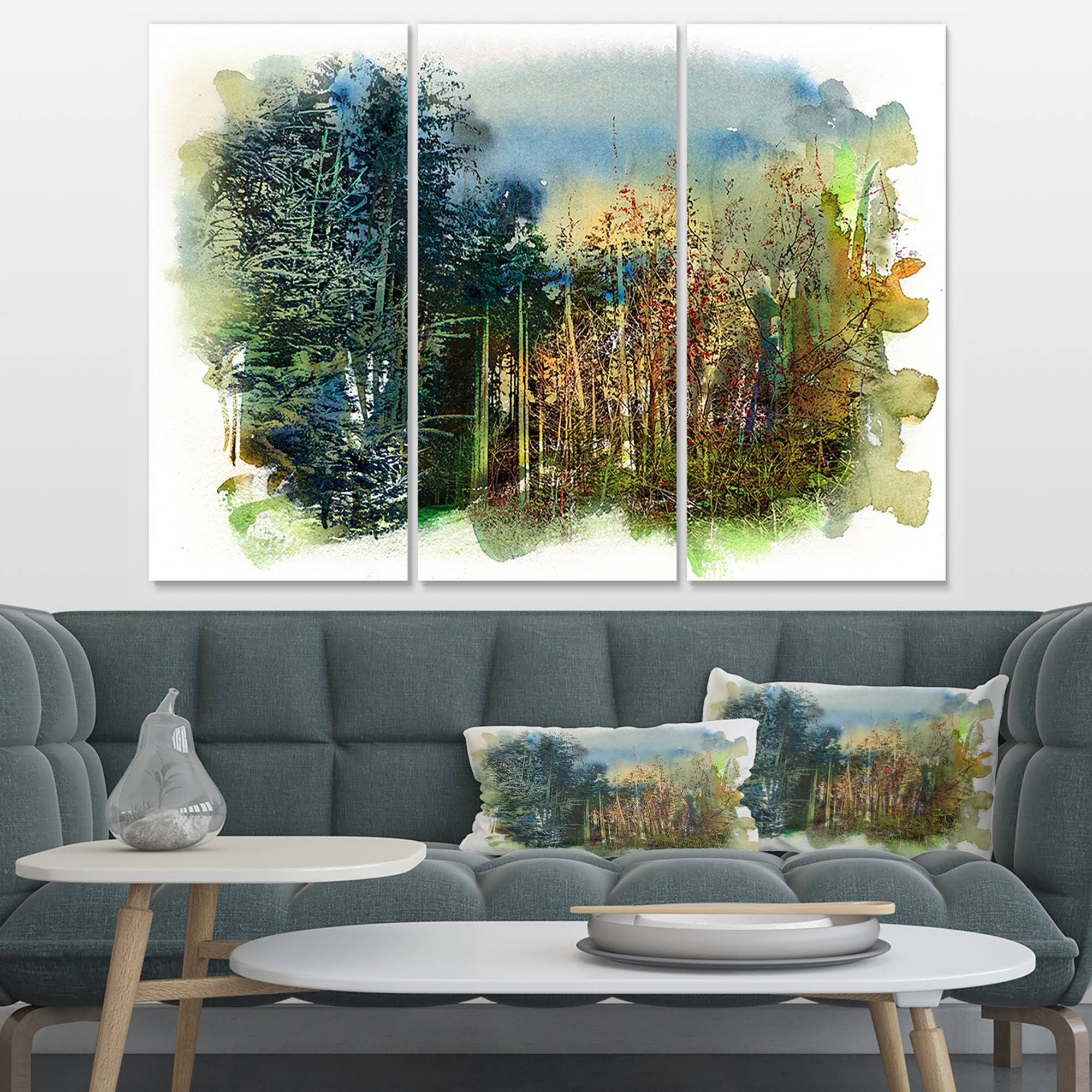 3 Piece Graphic Art on Wrapped Canvas Set P2771