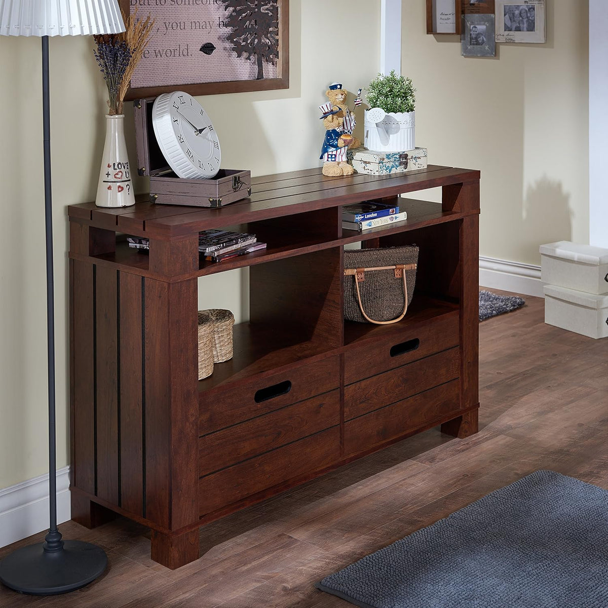 Vintage Walnut Console Table G14803