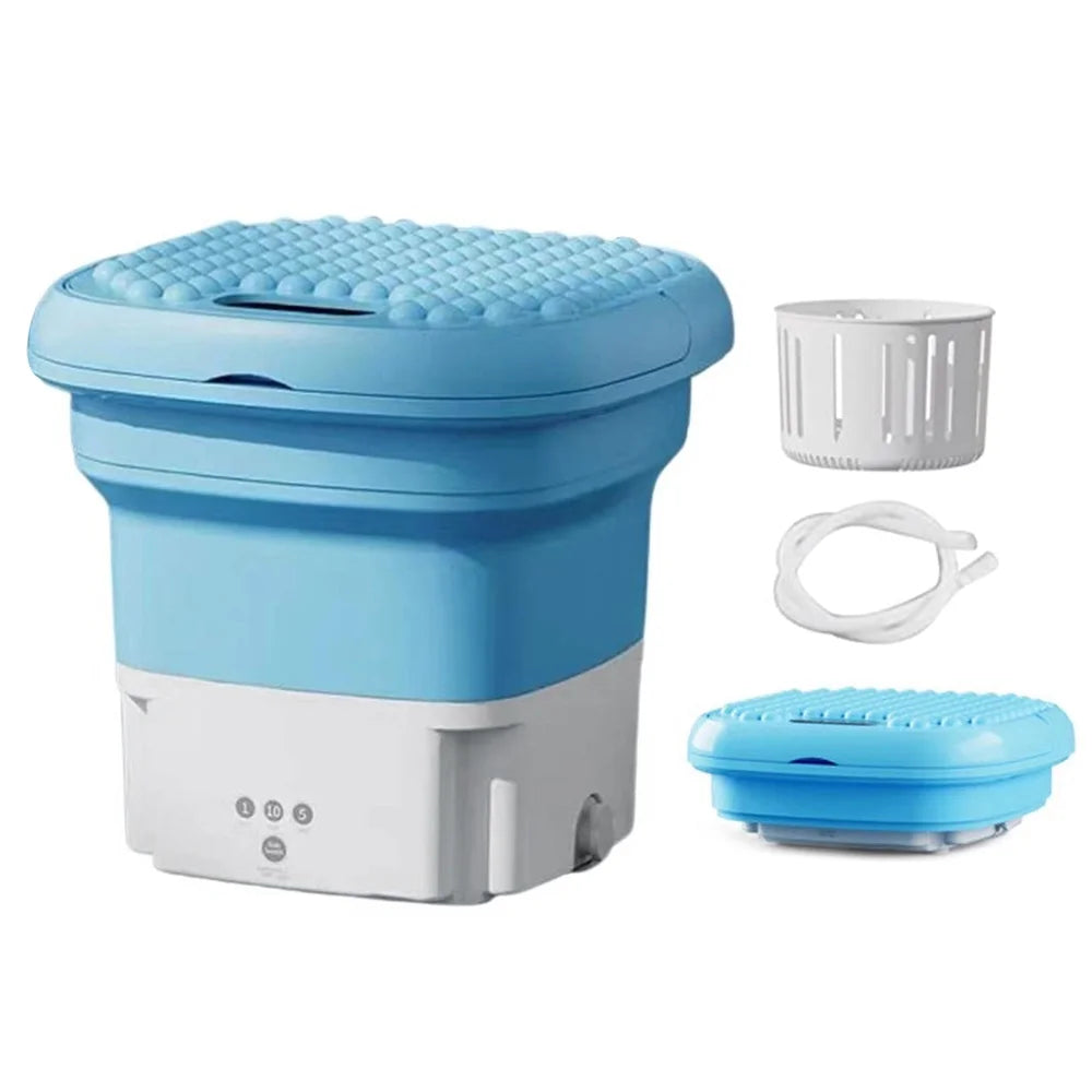 Portable Folding Pulsator Washing Machine with Drain Hole Q29240
