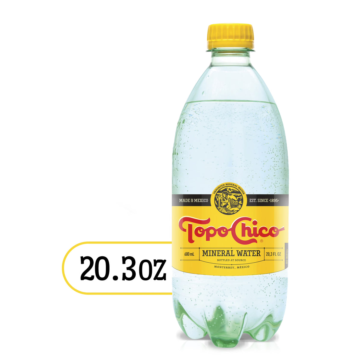 Sparkling Mineral Water Bottle, 20.3 fl oz B93270