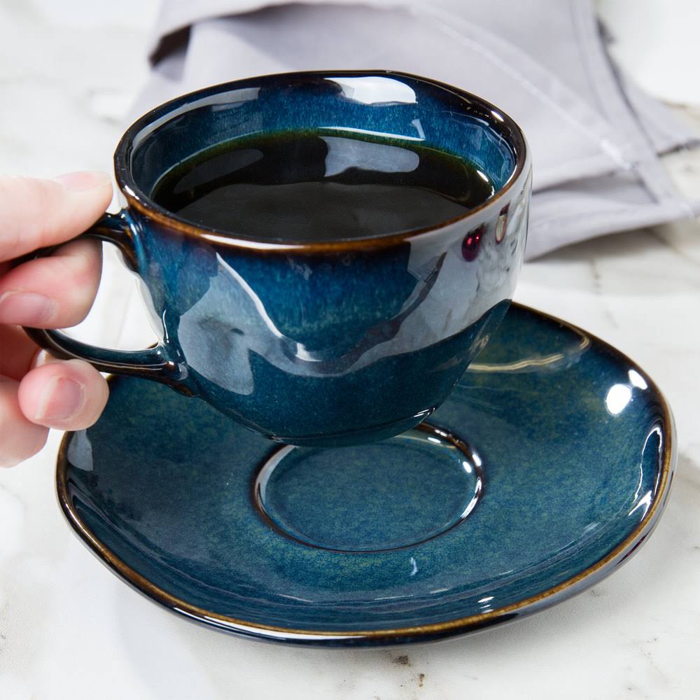 Vitrified China Saucer Night Sky 6.375 in. T62244