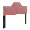 Performance Velvet King Headboard in Dusty Rose Pink L59614