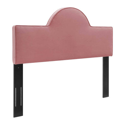 Performance Velvet King Headboard in Dusty Rose Pink L59614