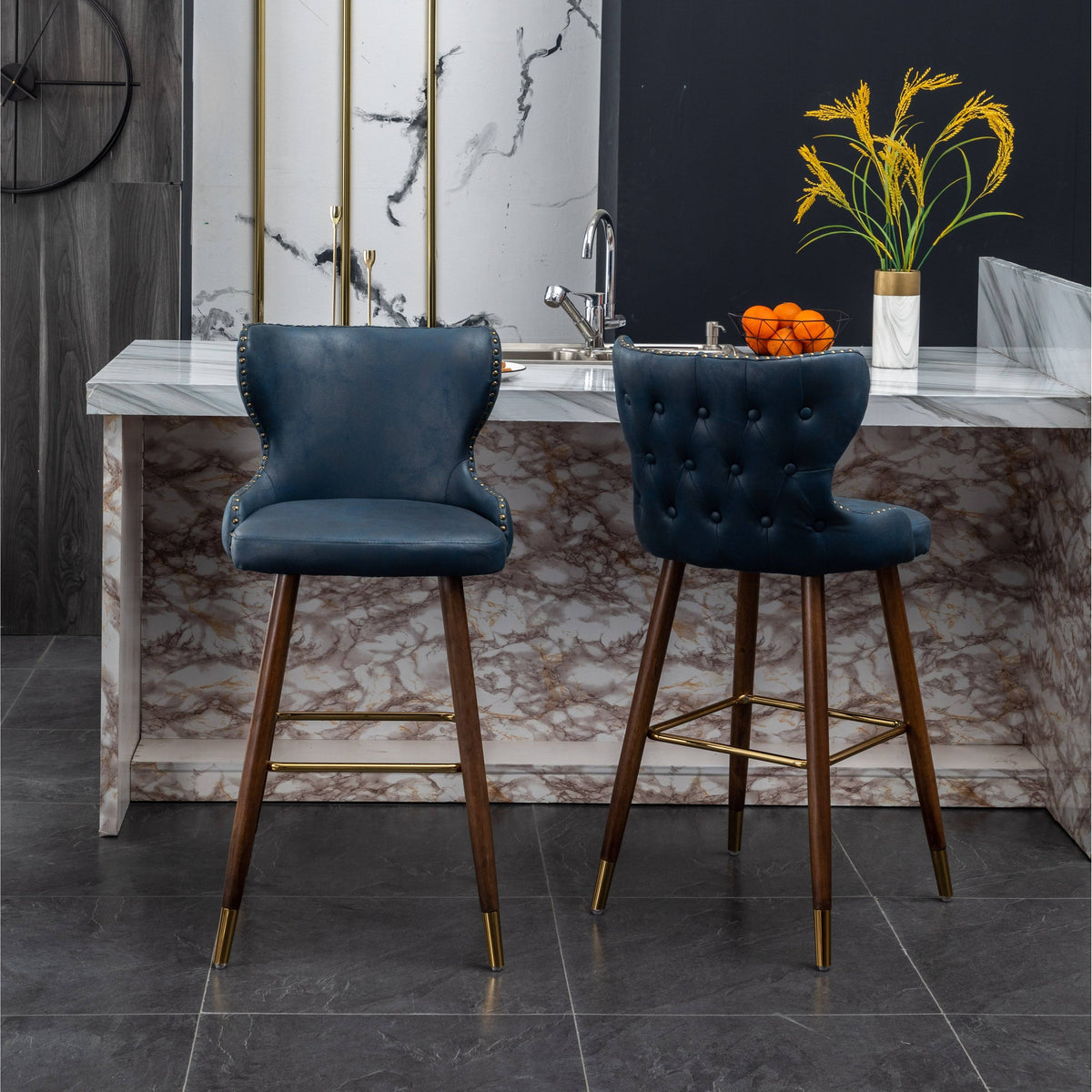 Pink Bar Stool, Set of 2 D112679