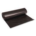 60 gal. 1.2 mil Recycled Low-Density Polyethylene Can Liners - Black (100/Carton) G7704