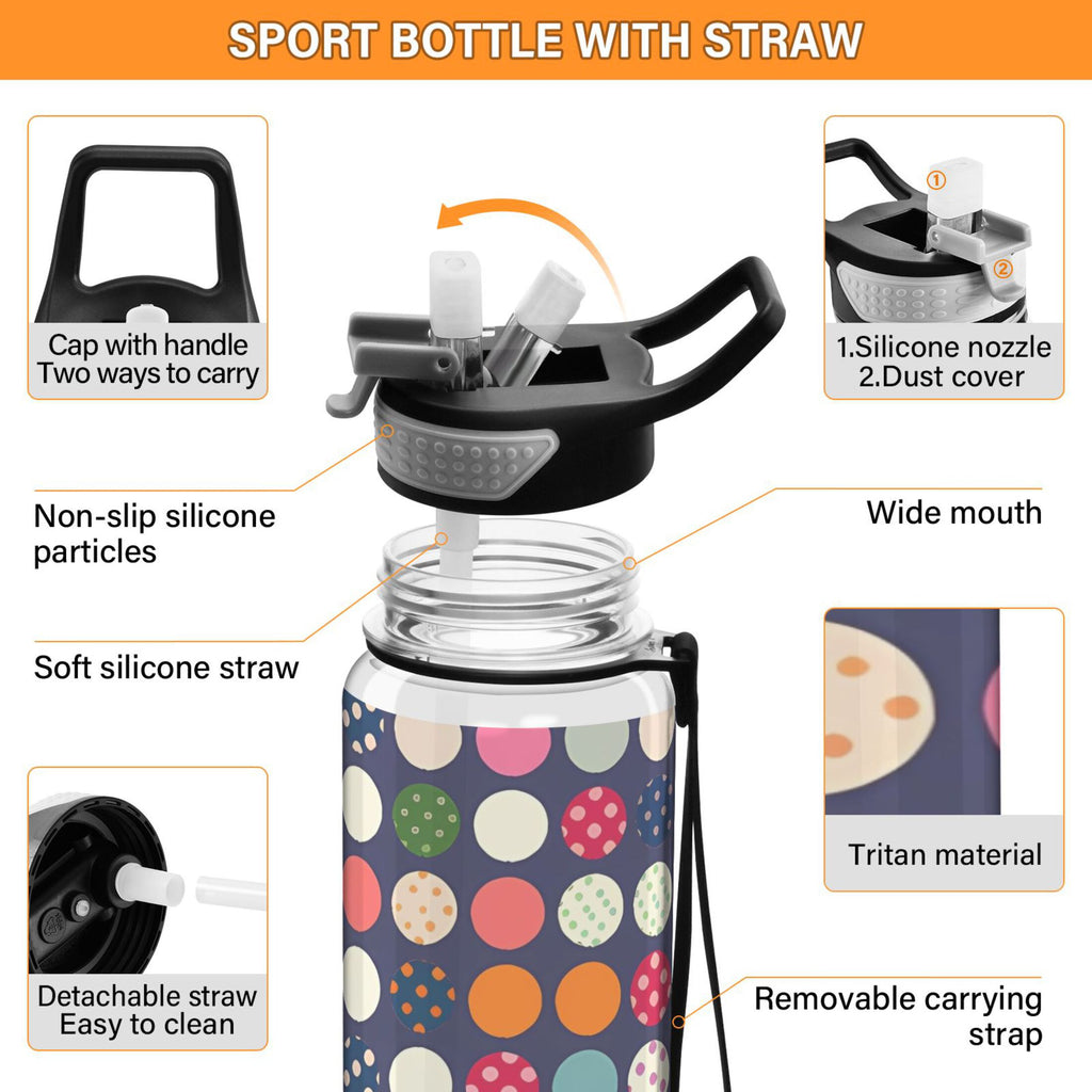32oz Tritan Leakproof Water Bottle with Straw E92172