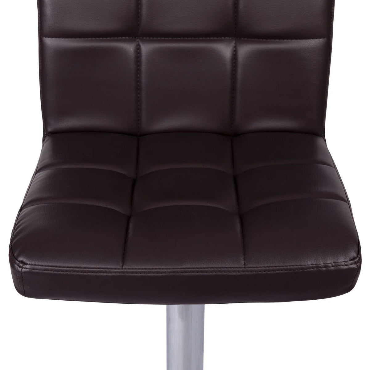 Espresso Adjustable Swivel Leather Barstool Set of 2 H7028