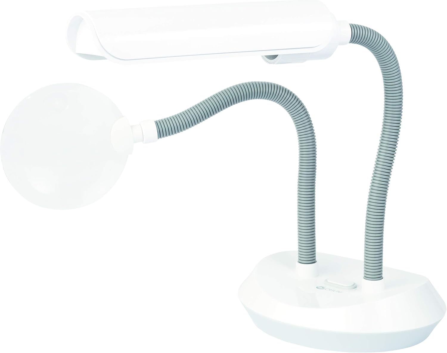 13 Watt White Magnifier Lamp with Flexible Neck D14643