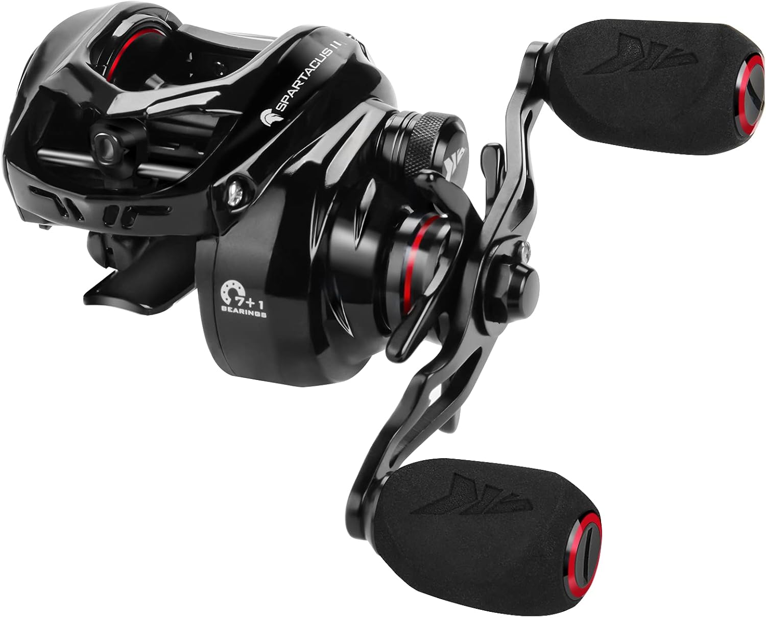 6oz Ultralight Baitcasting Fishing Reel, 17.6 LB Carbon Fiber Drag, 7.2:1 Gear Ratio, Pack of 2 C5566