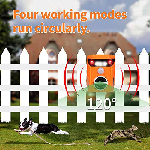Ultrasonic Animal Repellent with LED Flashing Light Q629