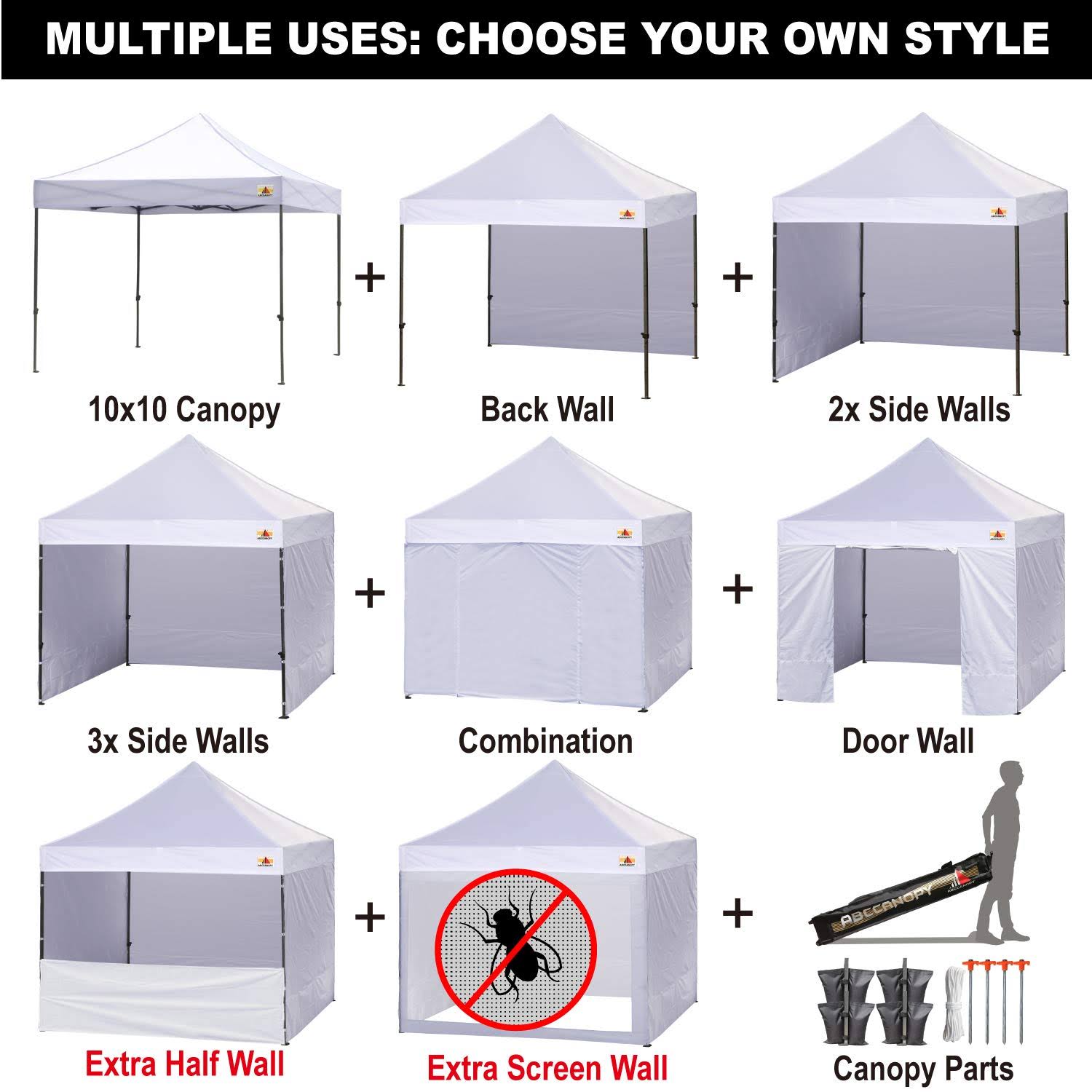 Canopy Tent 10 x 10 Pop Up Commercial Tents Y616
