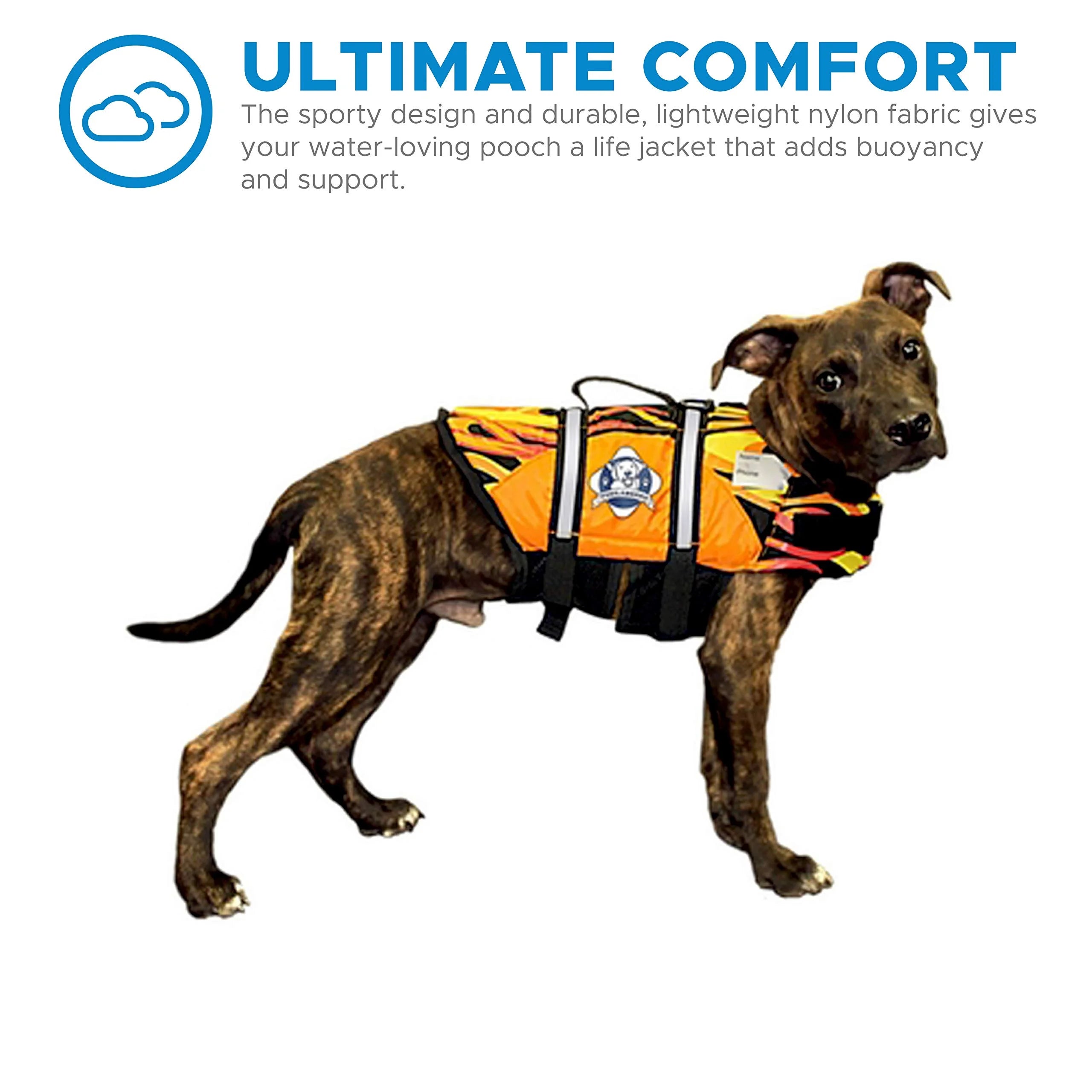 Doggy Life Jacket S Flames K61672