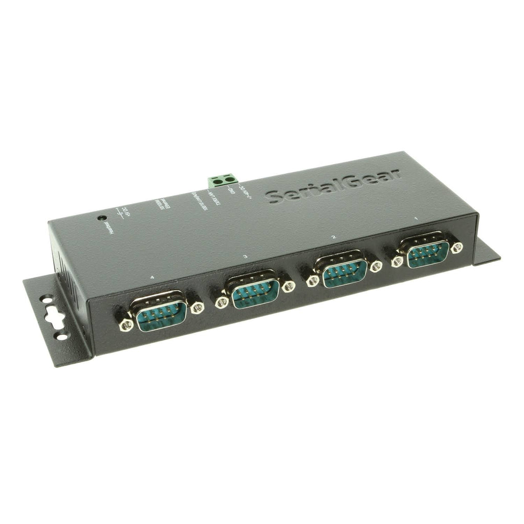 Industrial 4-Port RS-232 to Ethernet Data Gateway X7817