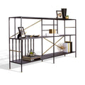Grey Wood Horizontal Bookcase Y865