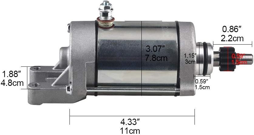 Starter Compatible with Yamaha Raptor 660 2001-2005 Pack of 2 J8397
