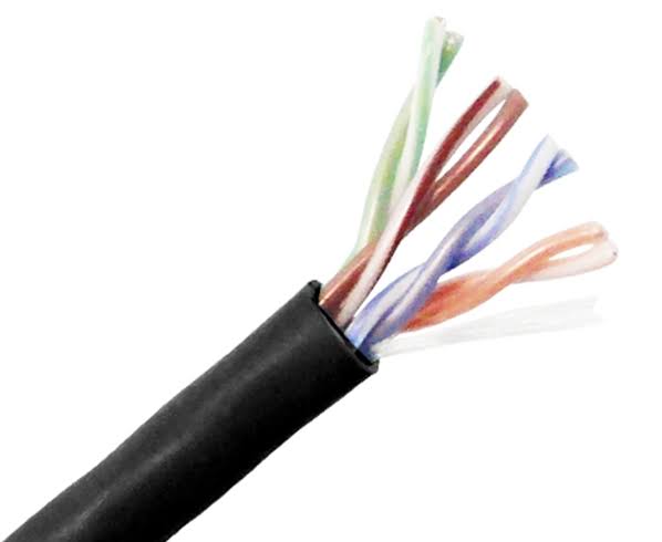 Cat5e Plenum Bulk Ethernet Cable, Cmp UL Listed, Solid Copper UTP, 24 AWG 1000ft White J636982