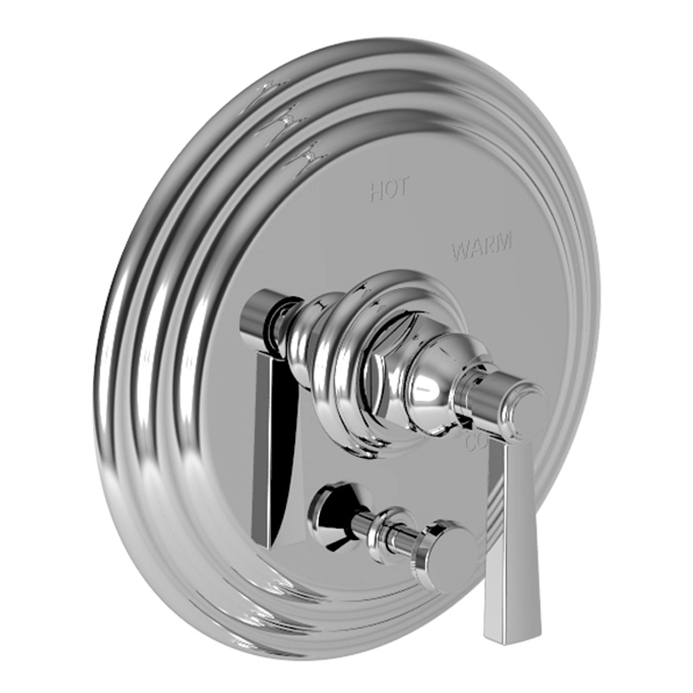 Balanced Pressure Tub & Shower Diverter Plate with Handle Satin Bronze P682