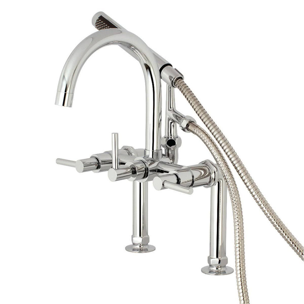Oil Rubbed Bronze Deck Mount Clawfoot Tub Faucet M300