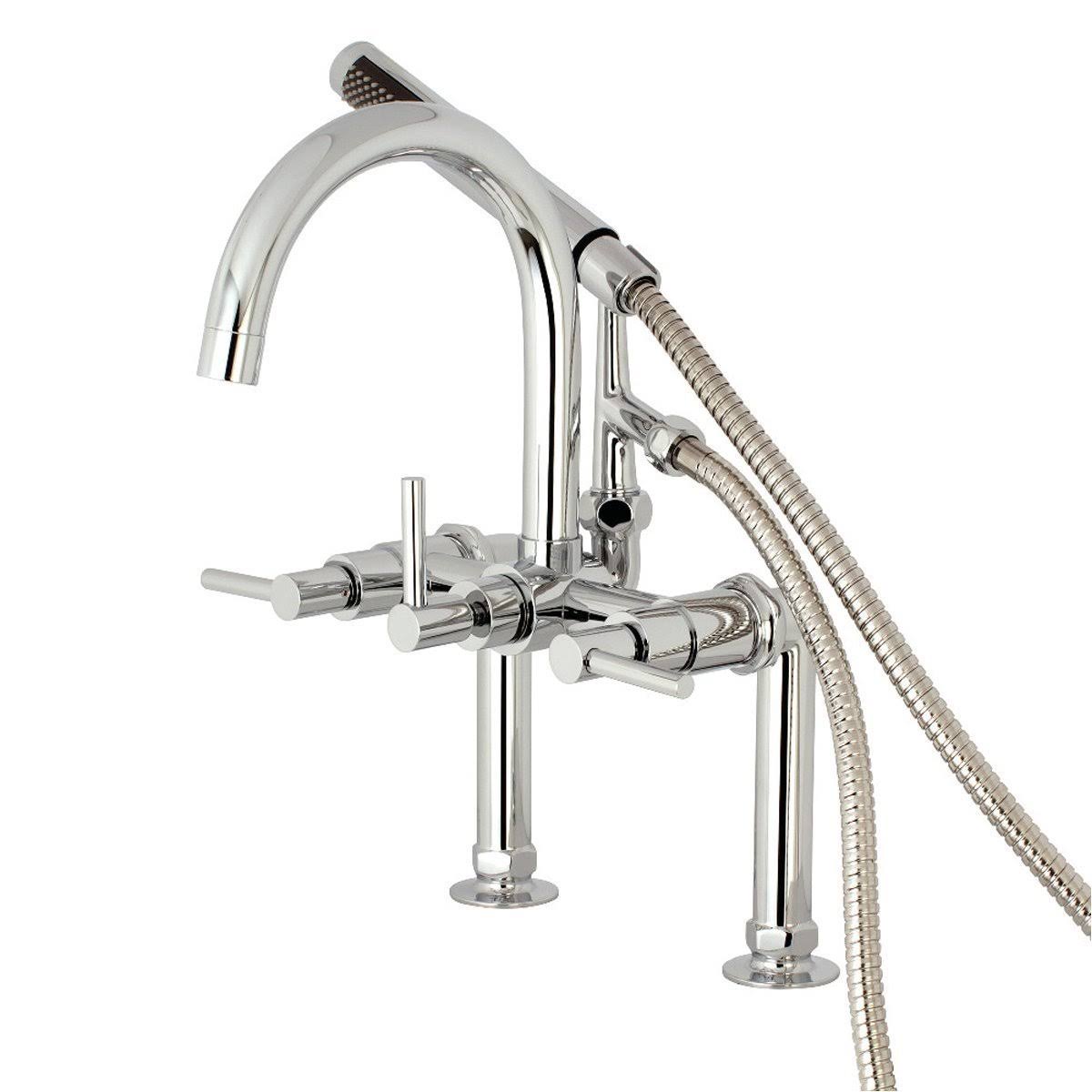Oil Rubbed Bronze Deck Mount Clawfoot Tub Faucet M300