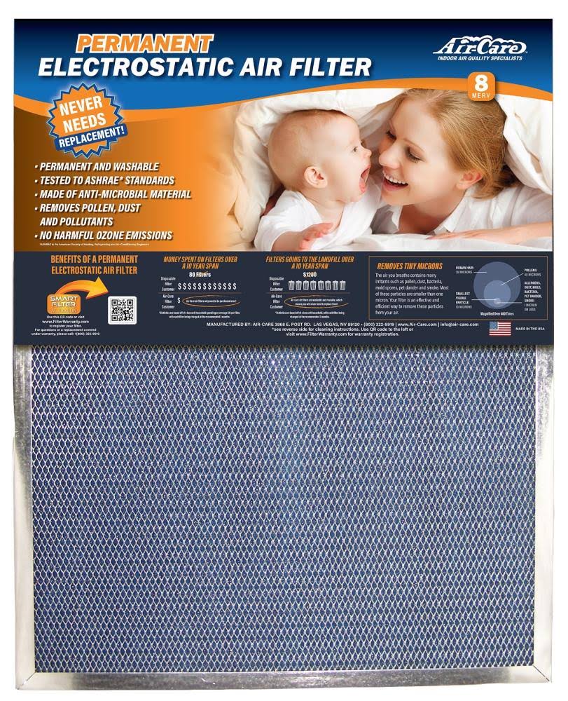 16x22x25x22x4x22 Wide Frame Electrostatic Air Filter O848