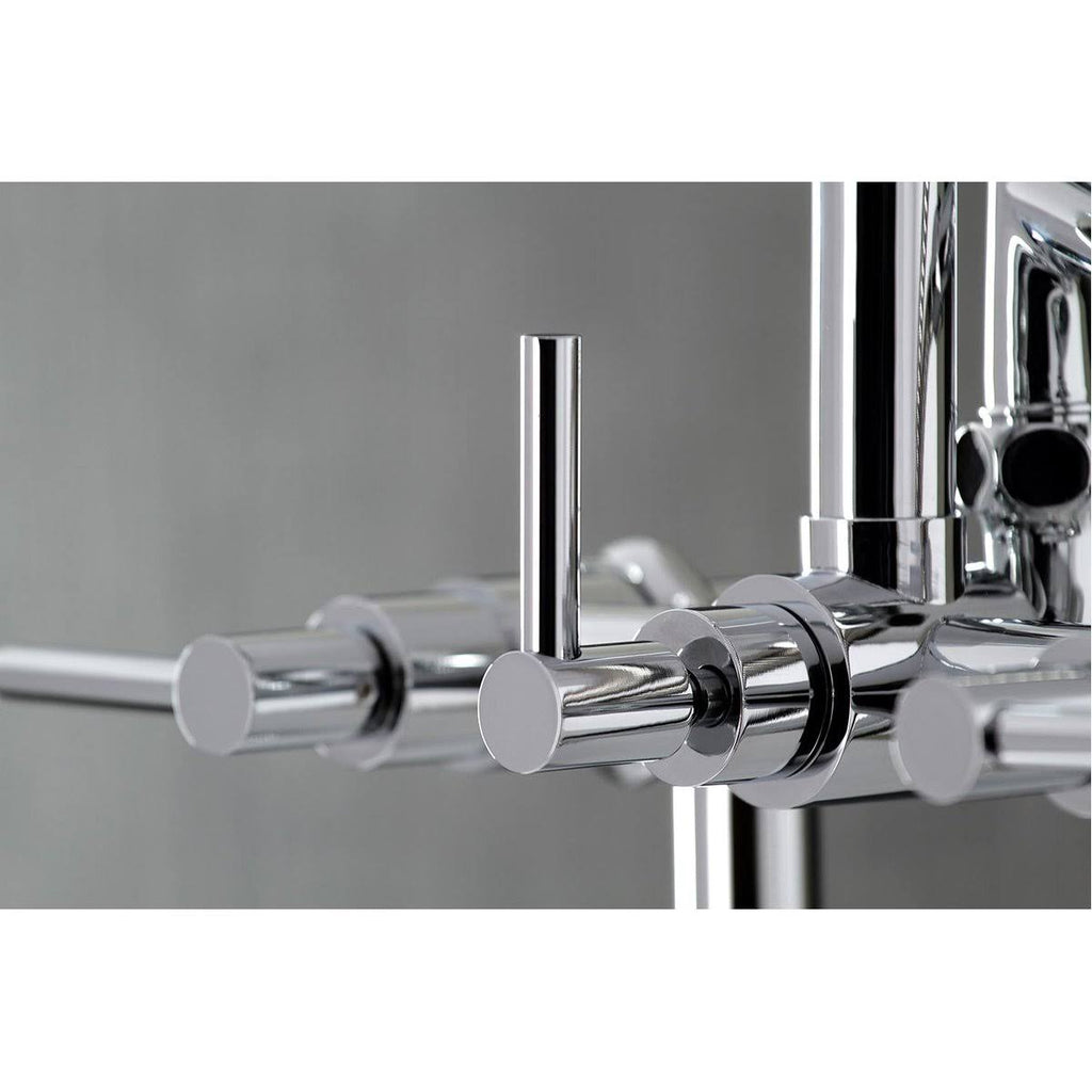 Oil Rubbed Bronze Deck Mount Clawfoot Tub Faucet M300