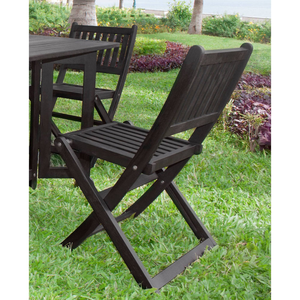 4pk Black Folding Chairs I8578