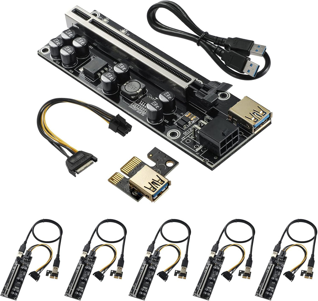 Black PCIe Riser Card 6-Pieces G89607