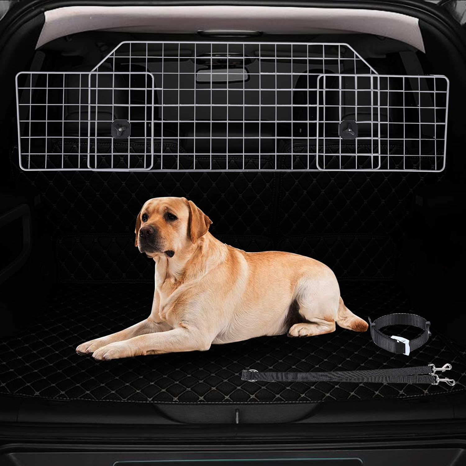 Heavy-Duty Adjustable Wire Mesh Pet Barrier W759117