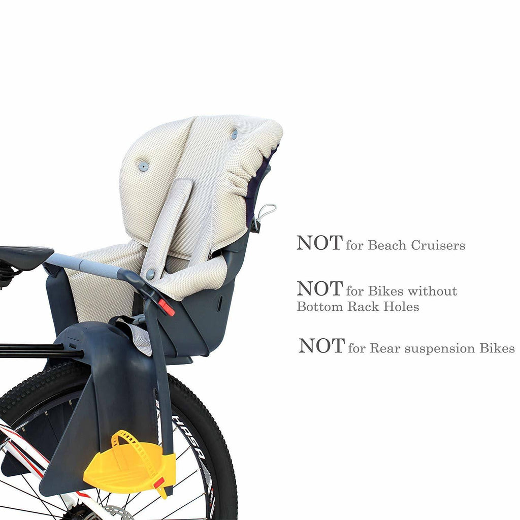 Kids Rear Baby Seat Bike Carrier with Adjustable Seat Rest Height X334