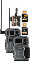 Cellular Trail Camera Twin Pack with SD Cards and Microfiber Cloth Screen Cleaner T7216