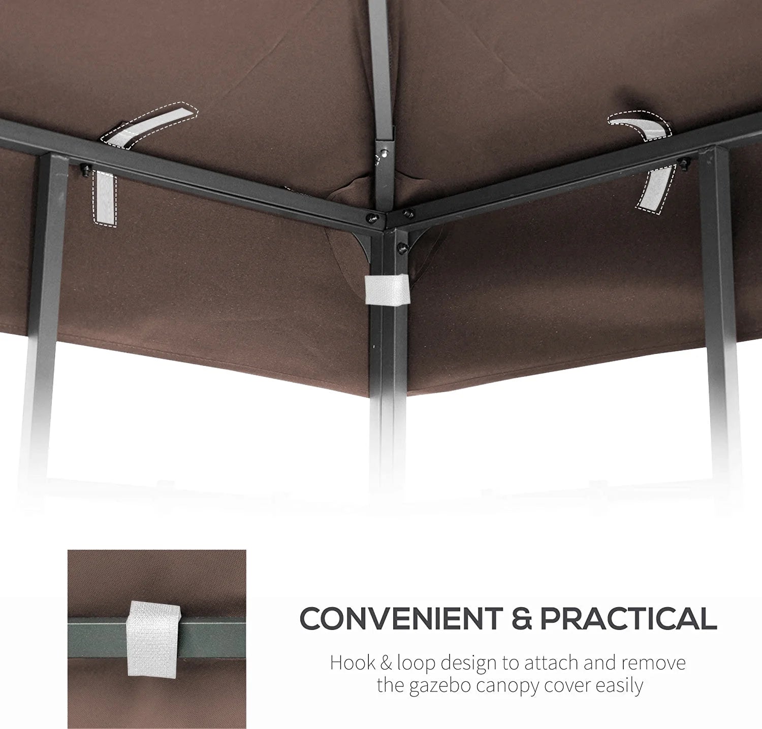 10 x 10 Ft Waterproof Gazebo Replacement Cover L213