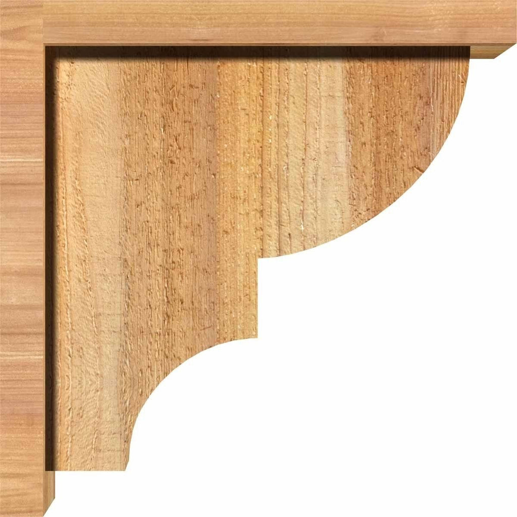 Ridgewood Rough Sawn Corbel with Backplate, Western Red Cedar K528968