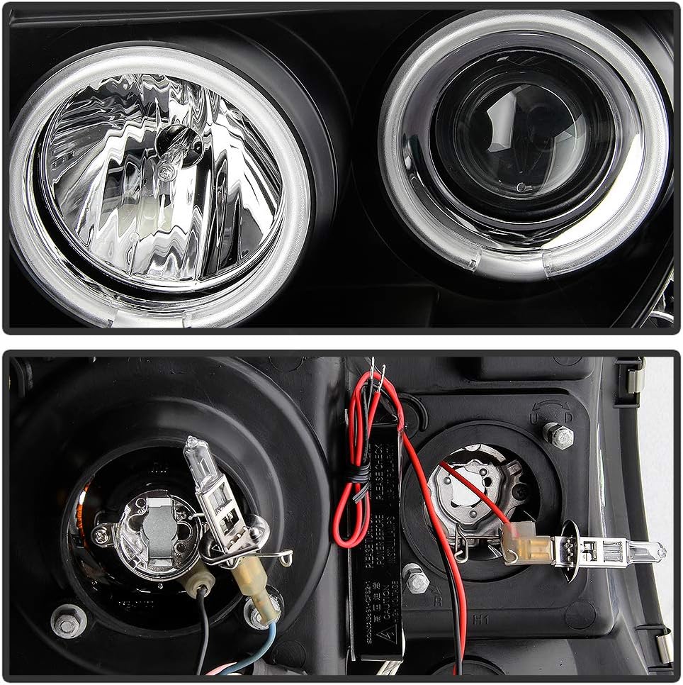 Black Housing Projector Headlights Headlamps X742