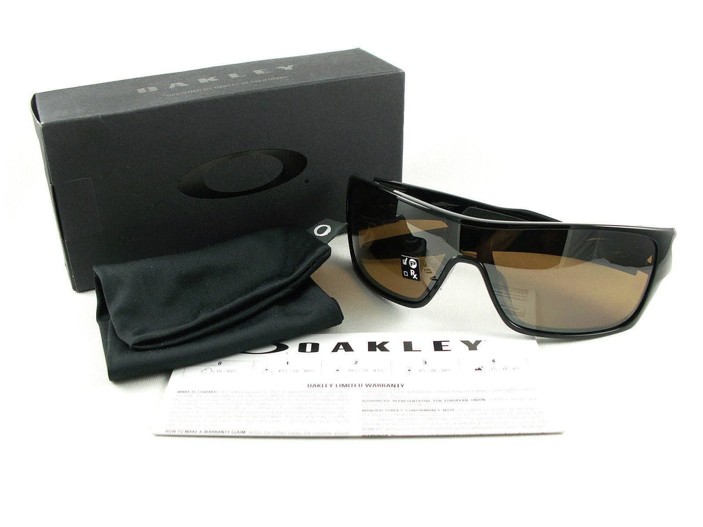 Polished Black Tungsten Iridium Polarized Sunglasses R3347