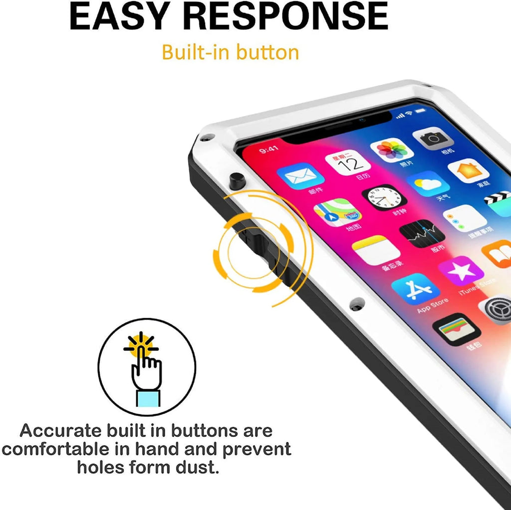 Silver Aluminum Heavy Duty iPhone 6s Case F604