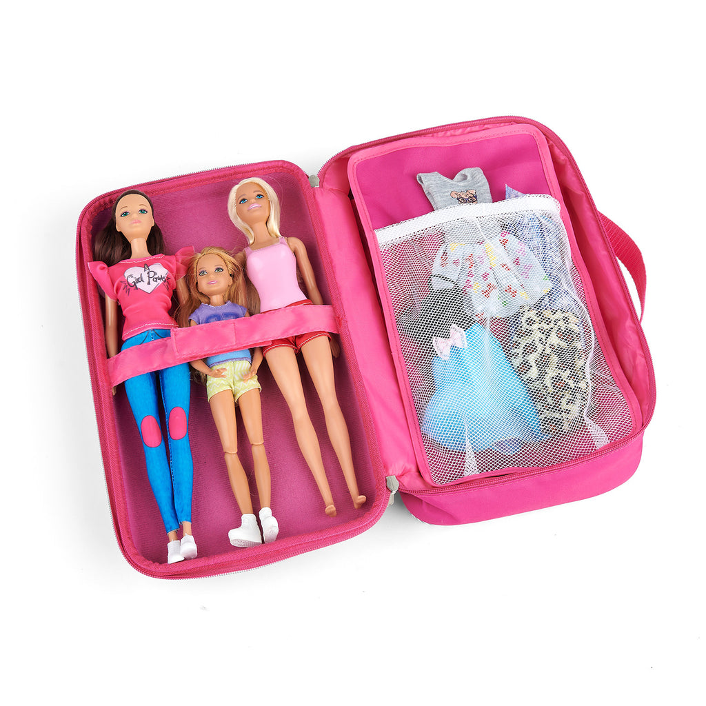 Animal Print Pink Doll Storage and Travel Case N806301