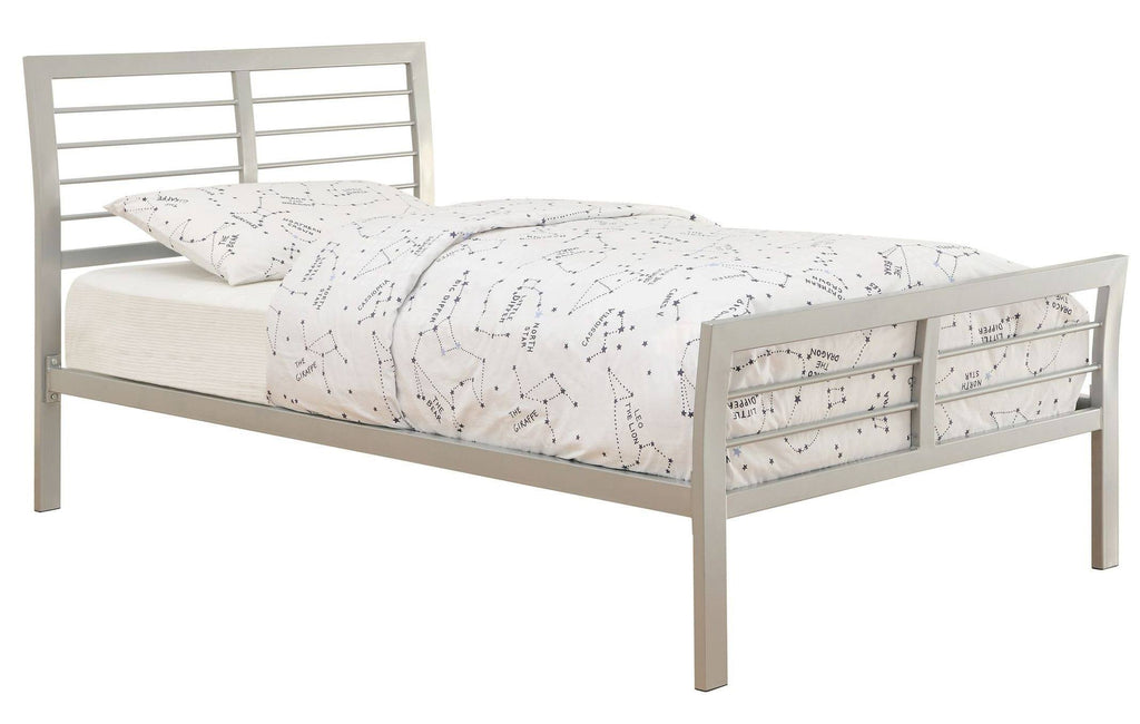 Silver Metal Bed (Full) S683