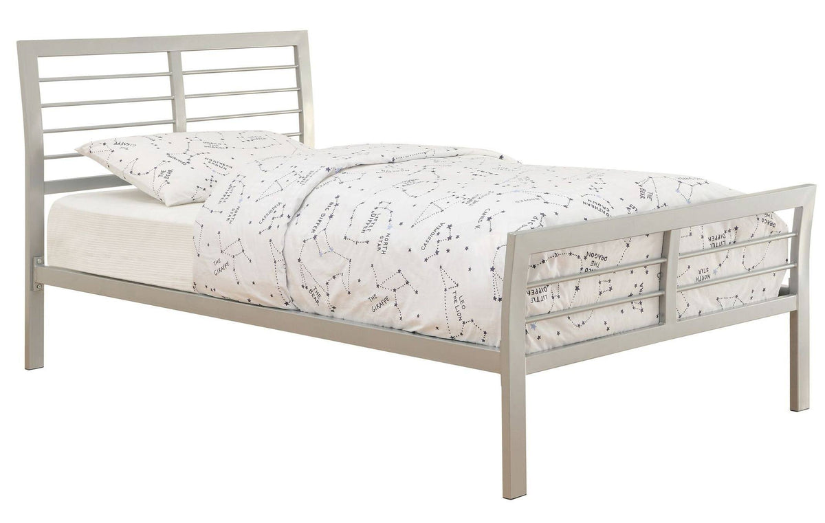 Silver Metal Bed (Full) S683