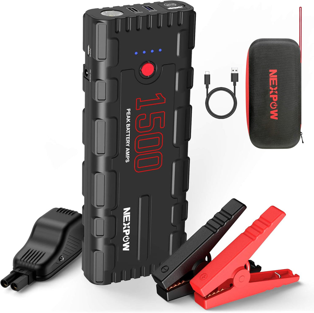 Car Jump Starter, 21800mAh 12V Portable Lithium Jump Box with LED Light E2295