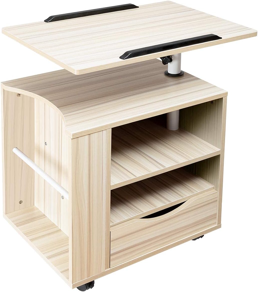 Black Wooden Bedside Table with Drawers R44547