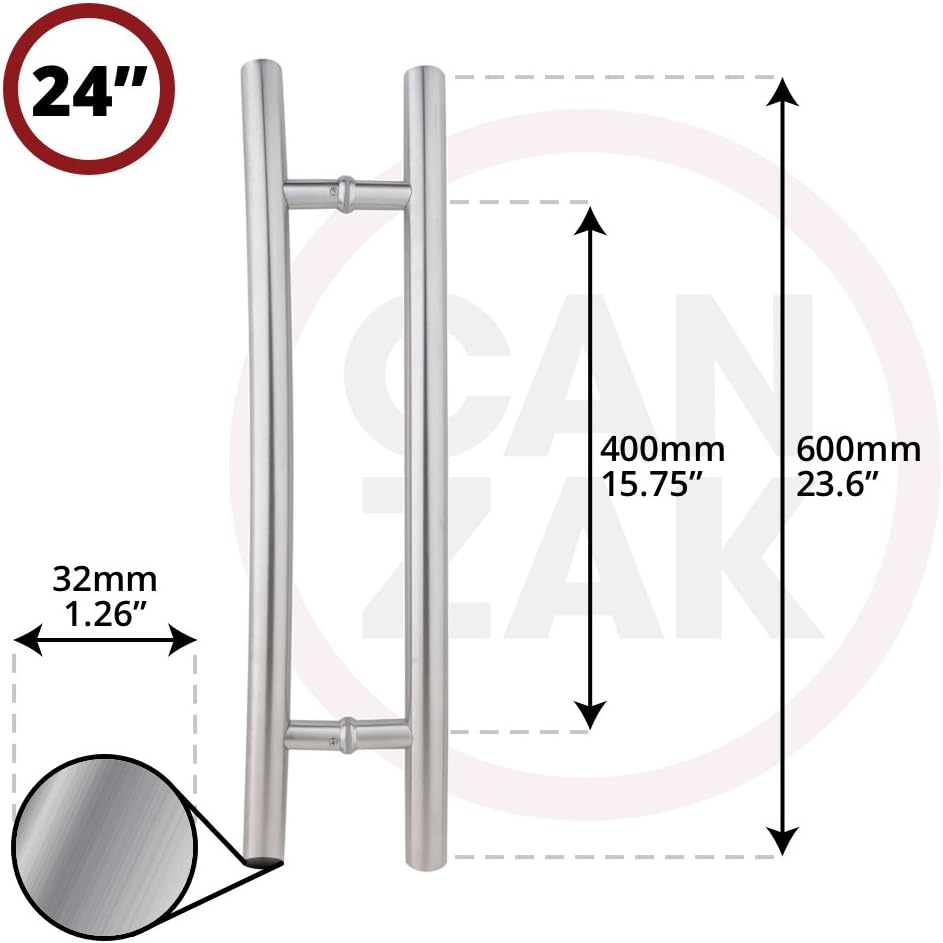 36 Inch Brushed Stainless Steel Door Handle Push Pull D9179
