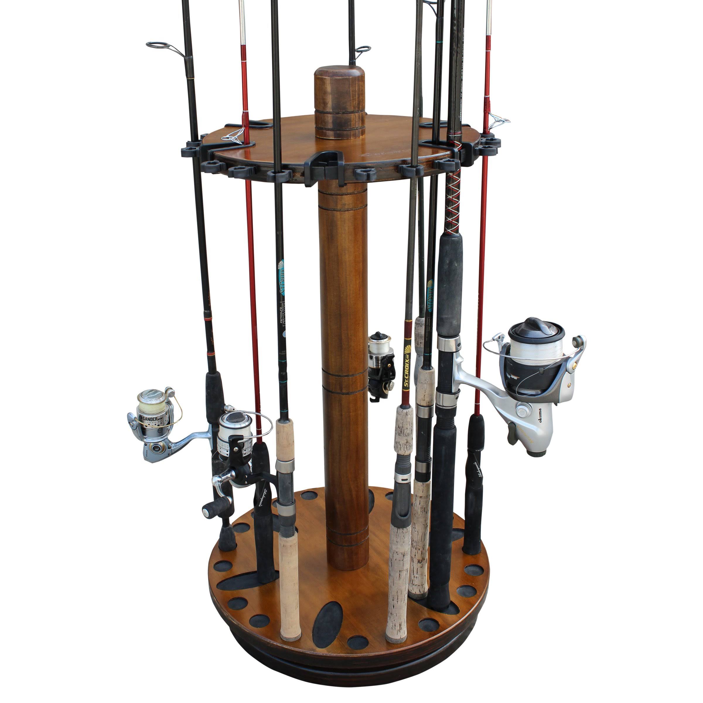 30 Fishing Rod Round Spinning Storage Rack N87310