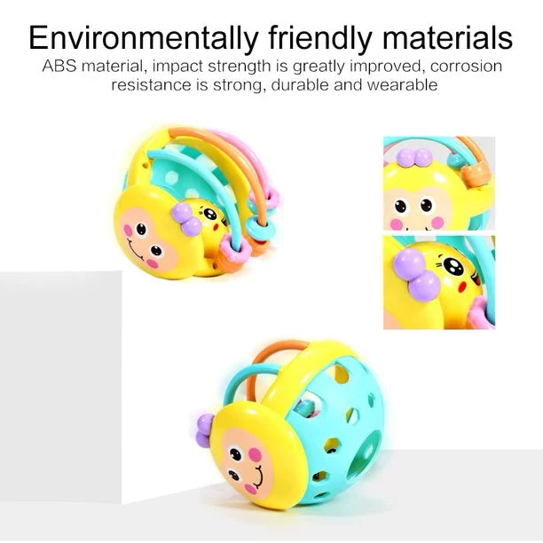 Sensory Teether Toy Silicone Rattle Ball O1098